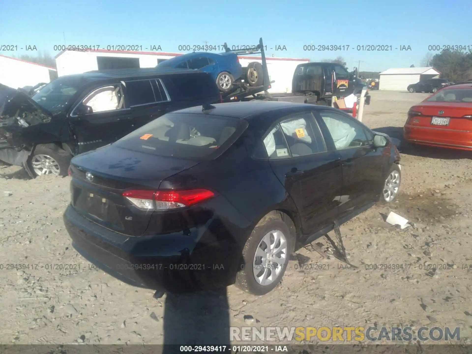 4 Photograph of a damaged car JTDEPRAE6LJ058399 TOYOTA COROLLA 2020