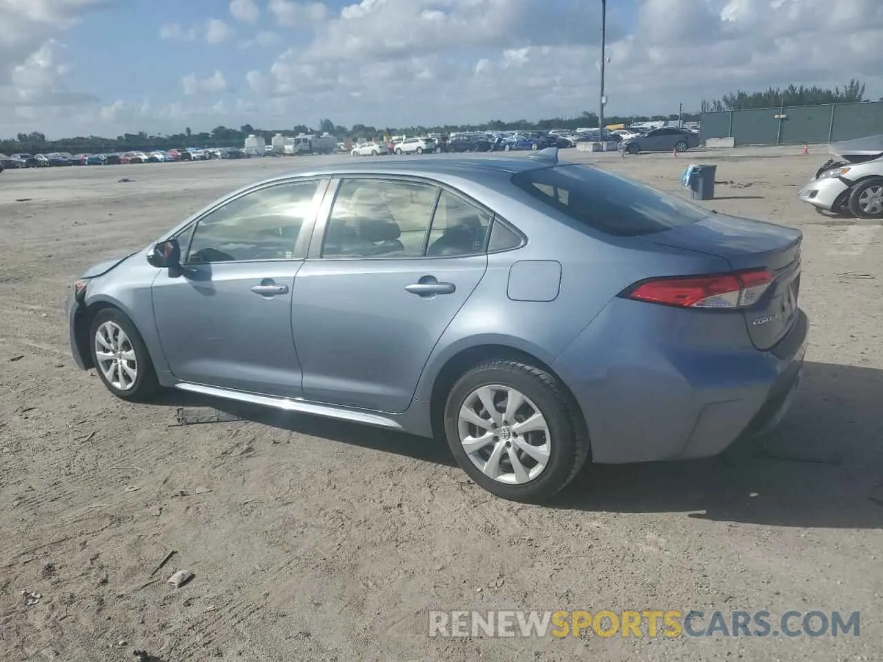 2 Photograph of a damaged car JTDEPRAE6LJ059696 TOYOTA COROLLA 2020