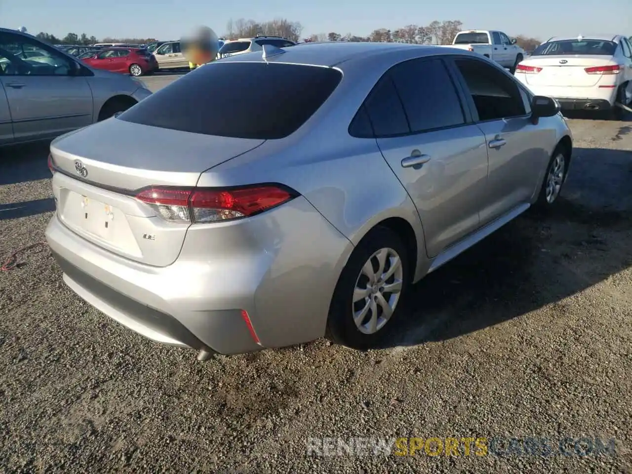 4 Photograph of a damaged car JTDEPRAE6LJ061450 TOYOTA COROLLA 2020