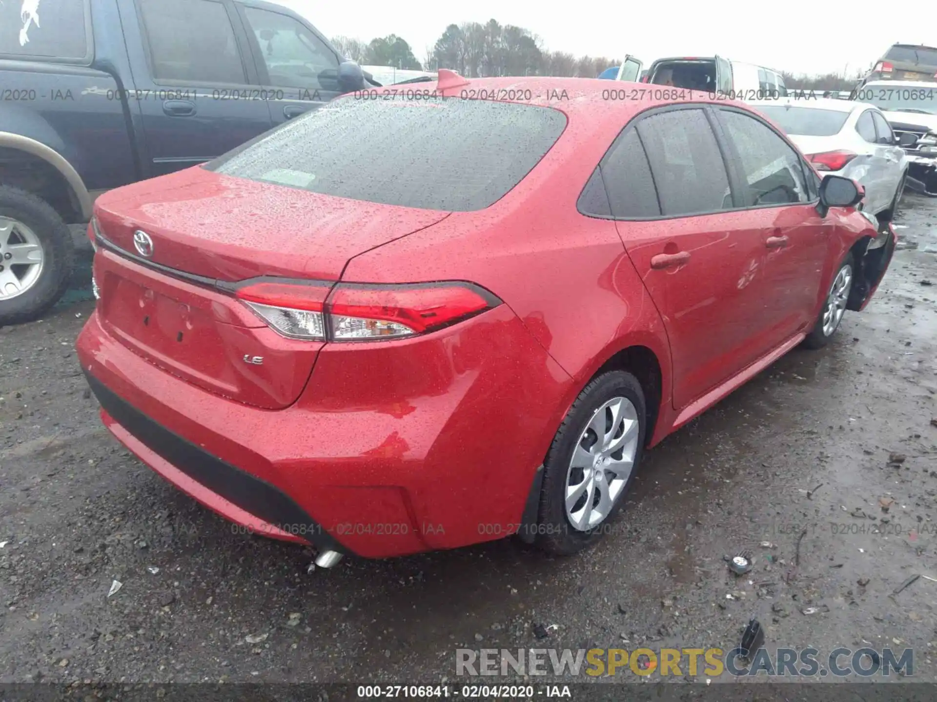 4 Photograph of a damaged car JTDEPRAE6LJ064736 TOYOTA COROLLA 2020