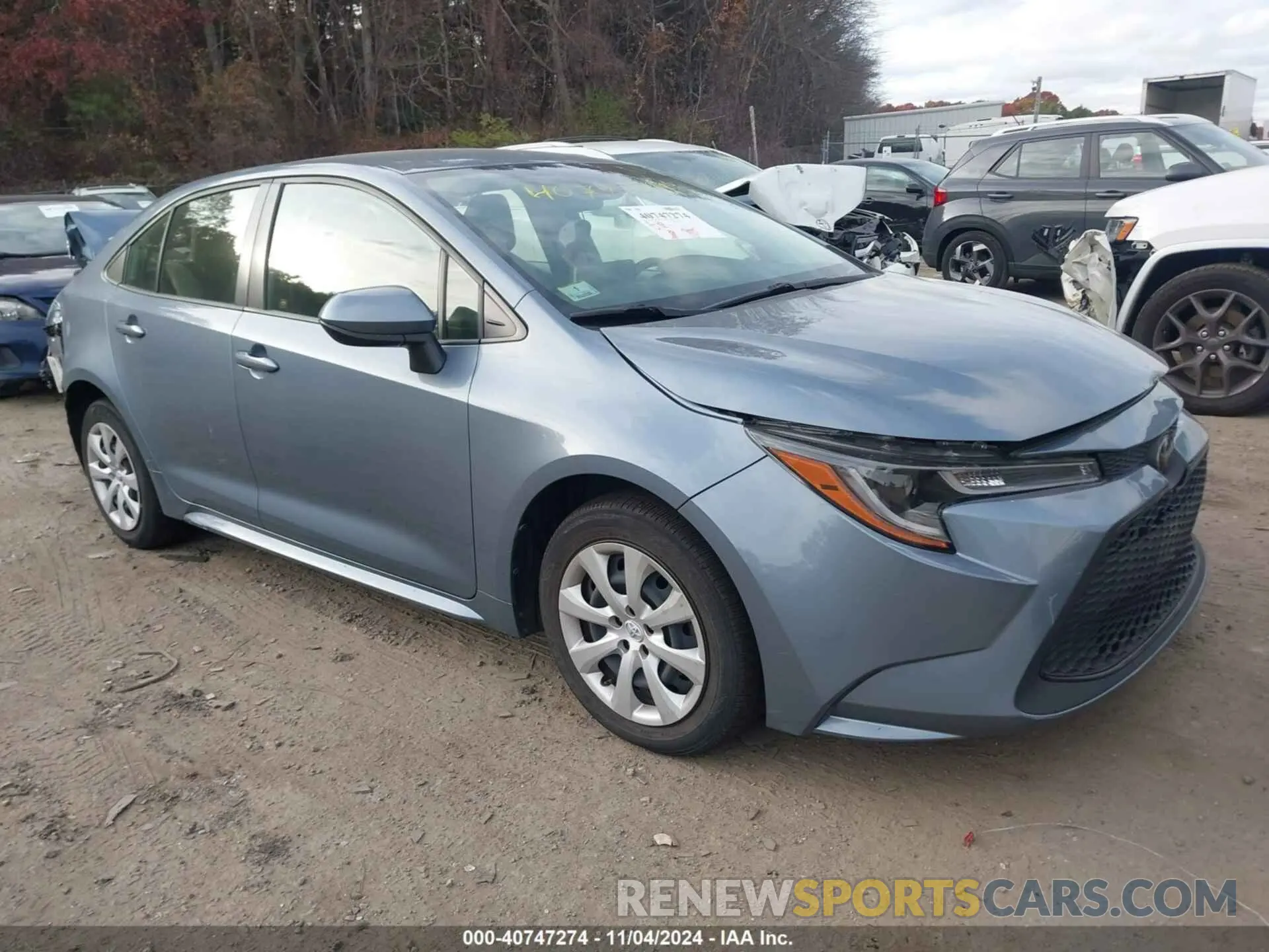 1 Photograph of a damaged car JTDEPRAE6LJ066275 TOYOTA COROLLA 2020