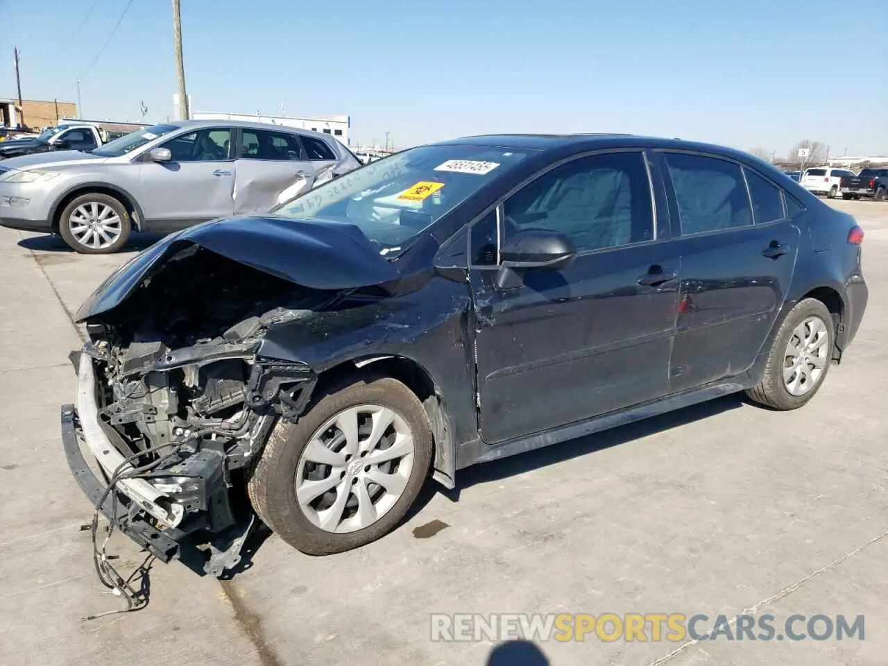 1 Photograph of a damaged car JTDEPRAE6LJ066857 TOYOTA COROLLA 2020