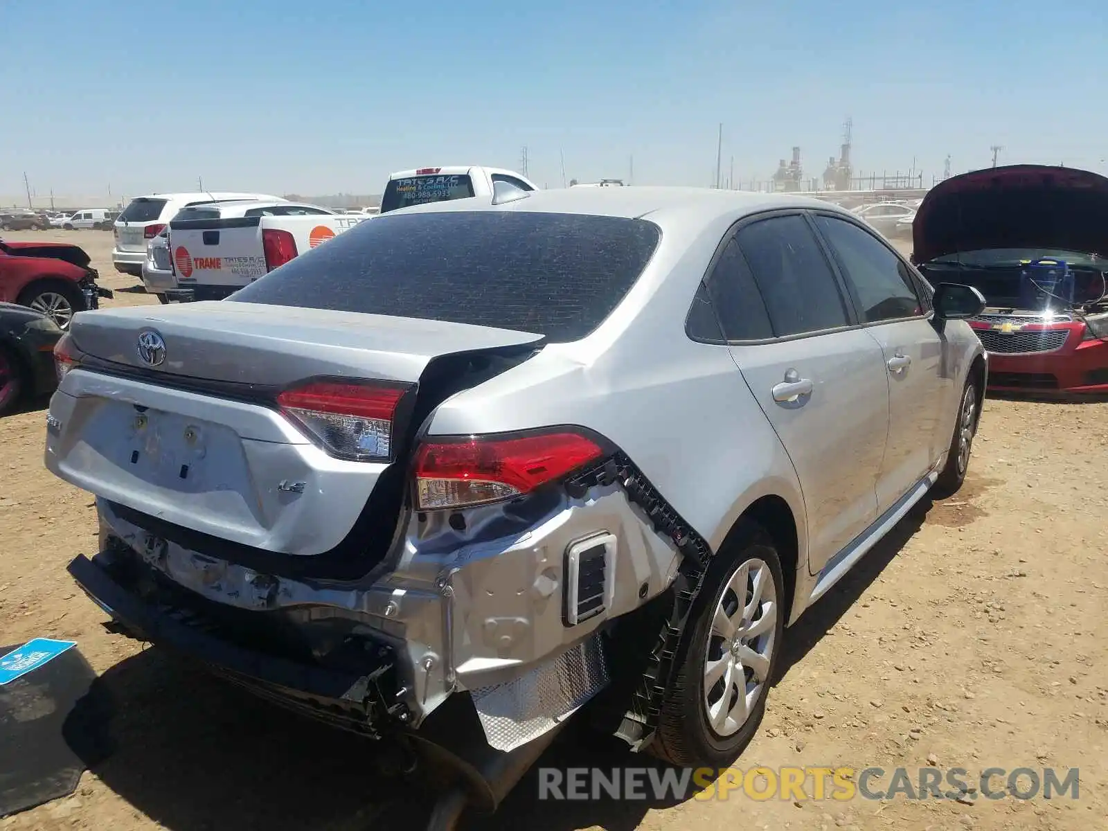 4 Photograph of a damaged car JTDEPRAE6LJ068222 TOYOTA COROLLA 2020