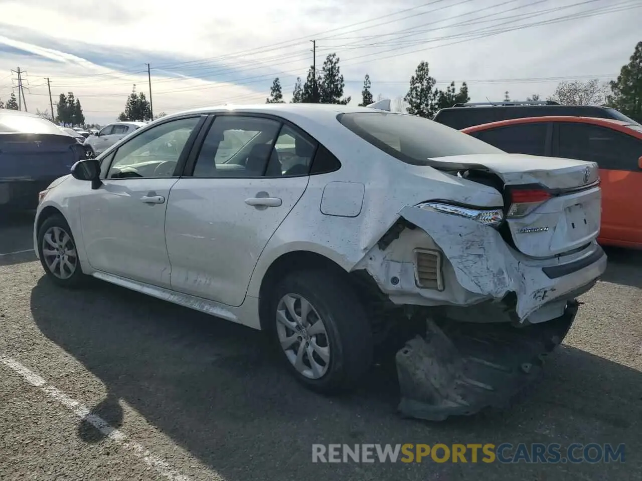 2 Photograph of a damaged car JTDEPRAE6LJ078247 TOYOTA COROLLA 2020