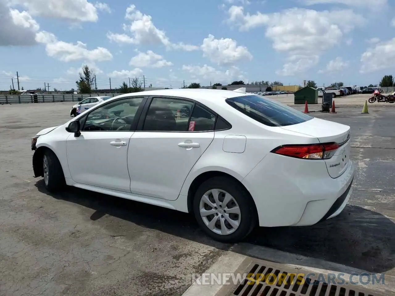 2 Photograph of a damaged car JTDEPRAE6LJ079057 TOYOTA COROLLA 2020