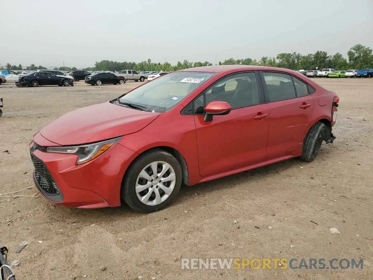 1 Photograph of a damaged car JTDEPRAE6LJ079205 TOYOTA COROLLA 2020