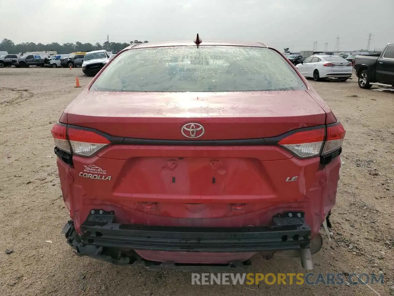 6 Photograph of a damaged car JTDEPRAE6LJ079205 TOYOTA COROLLA 2020