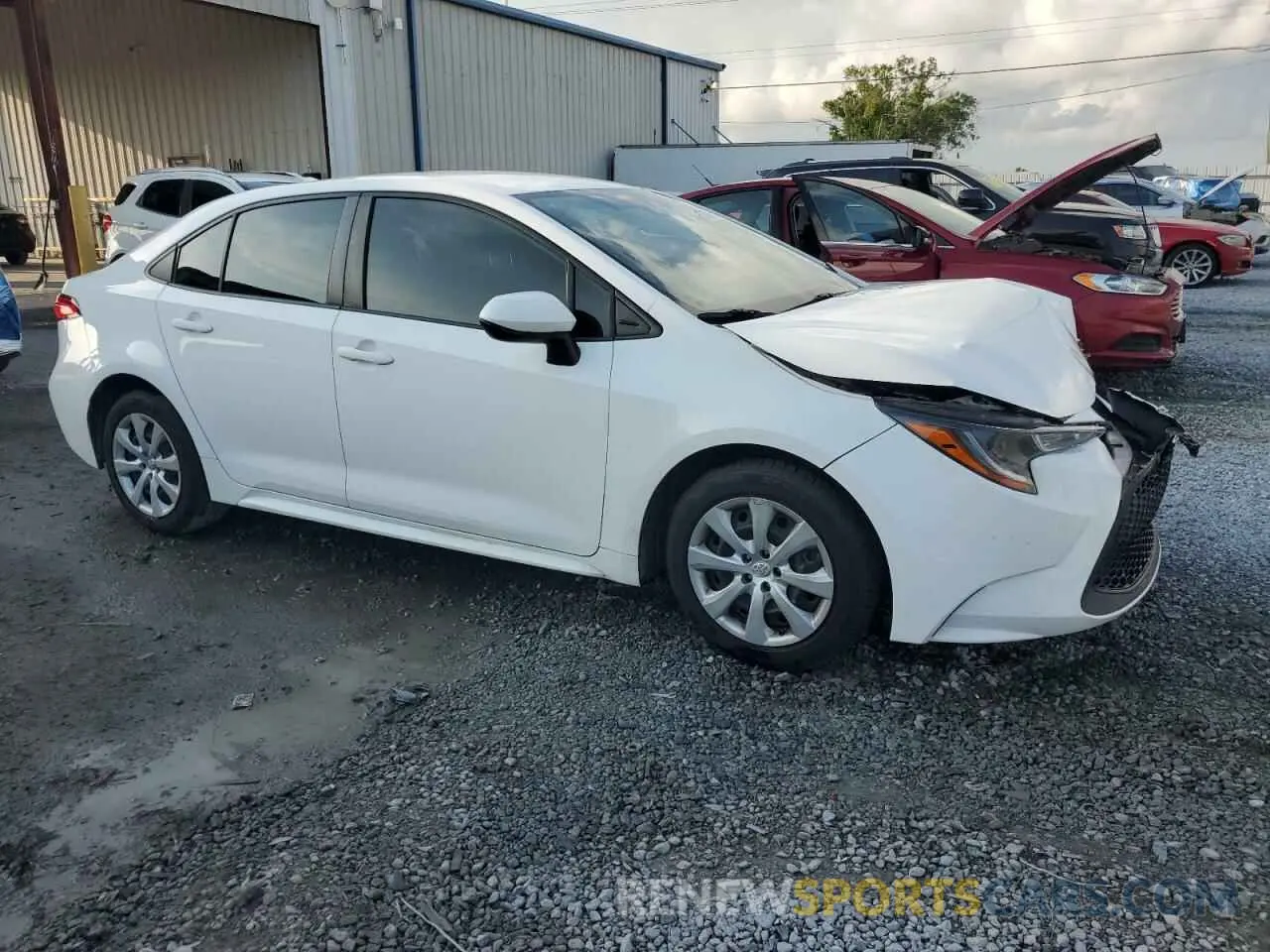 4 Photograph of a damaged car JTDEPRAE6LJ079592 TOYOTA COROLLA 2020