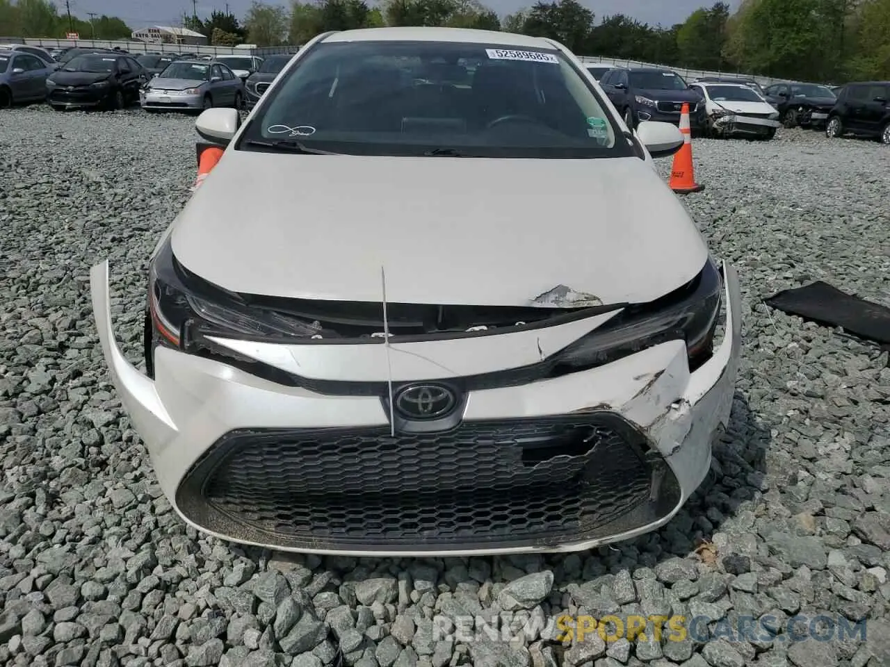 5 Photograph of a damaged car JTDEPRAE6LJ080838 TOYOTA COROLLA 2020