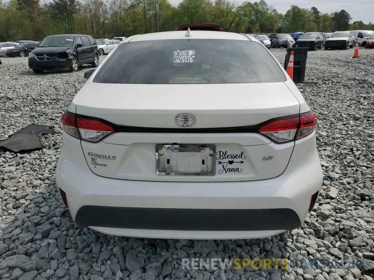 6 Photograph of a damaged car JTDEPRAE6LJ080838 TOYOTA COROLLA 2020