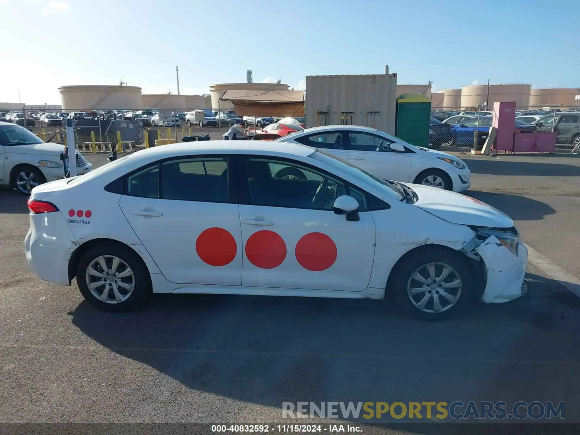 14 Photograph of a damaged car JTDEPRAE6LJ082413 TOYOTA COROLLA 2020