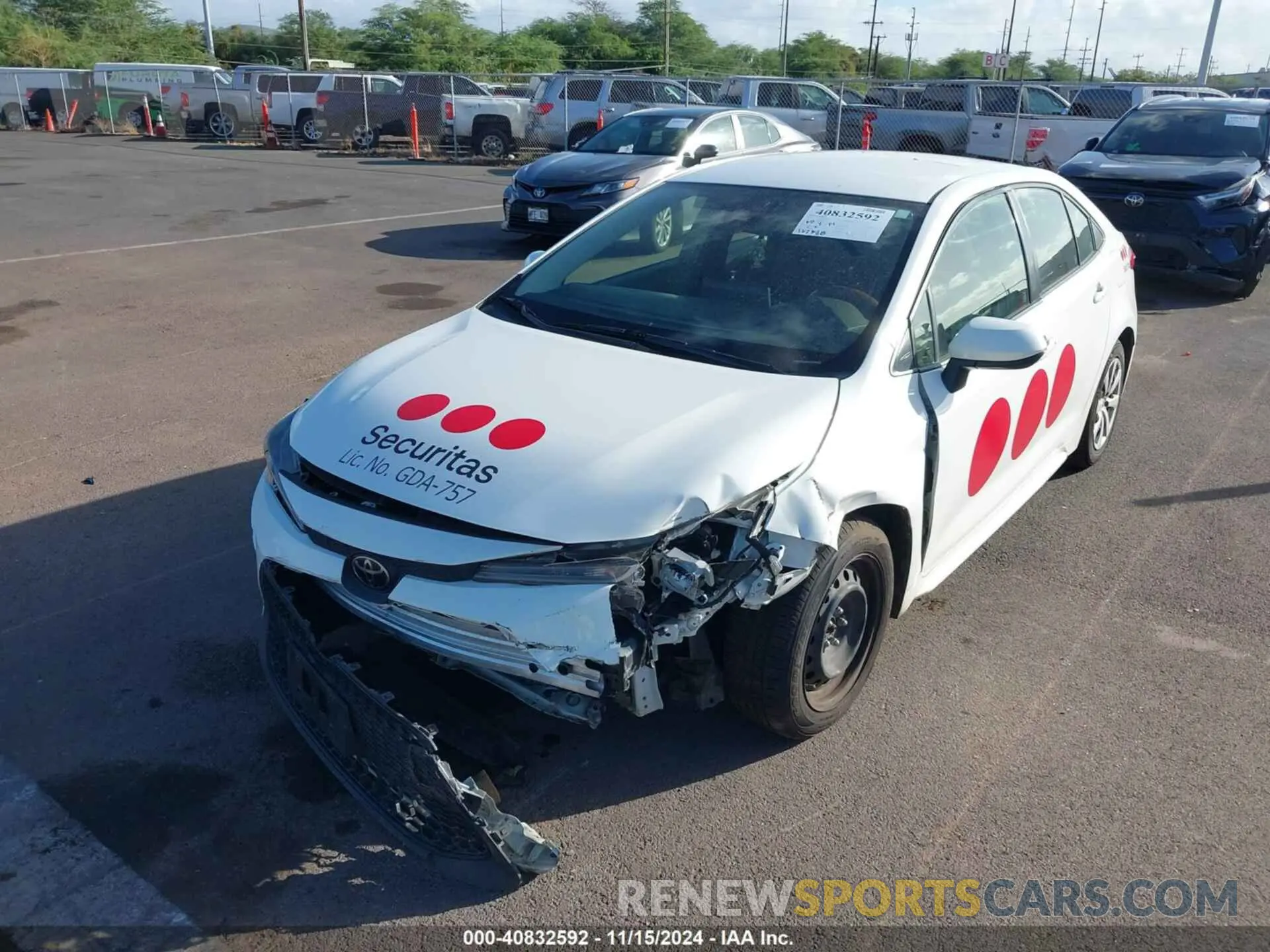 6 Photograph of a damaged car JTDEPRAE6LJ082413 TOYOTA COROLLA 2020