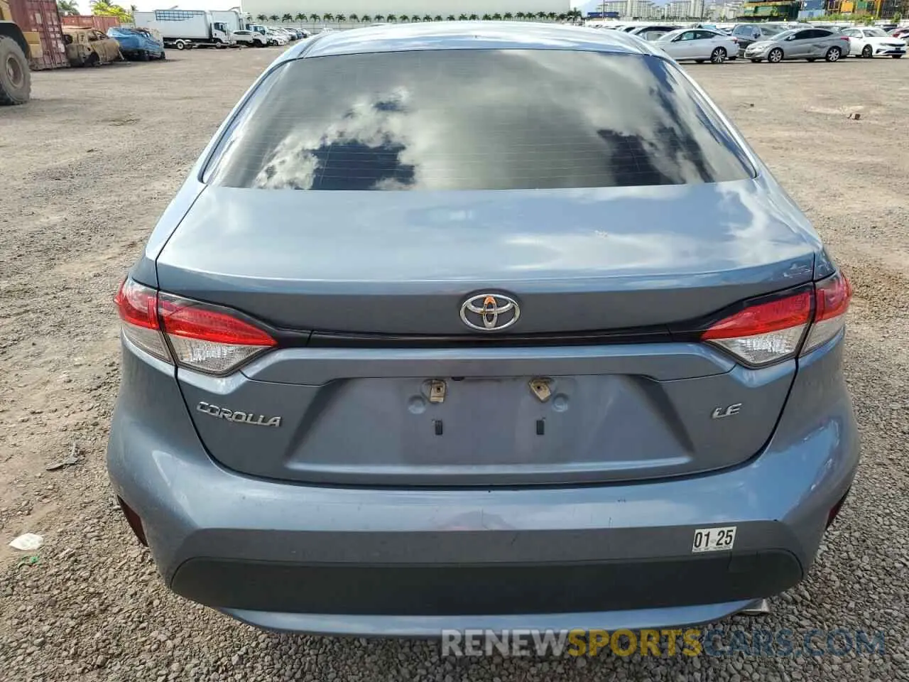 6 Photograph of a damaged car JTDEPRAE6LJ082587 TOYOTA COROLLA 2020
