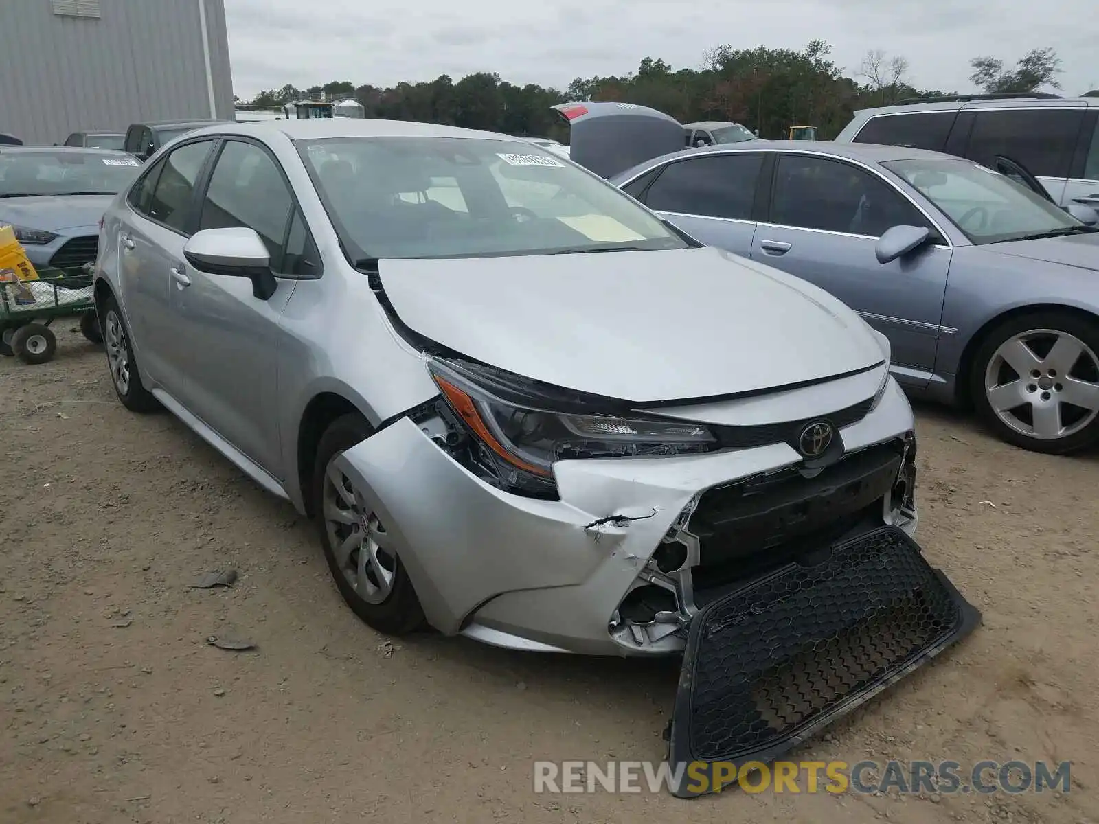 1 Photograph of a damaged car JTDEPRAE6LJ083190 TOYOTA COROLLA 2020