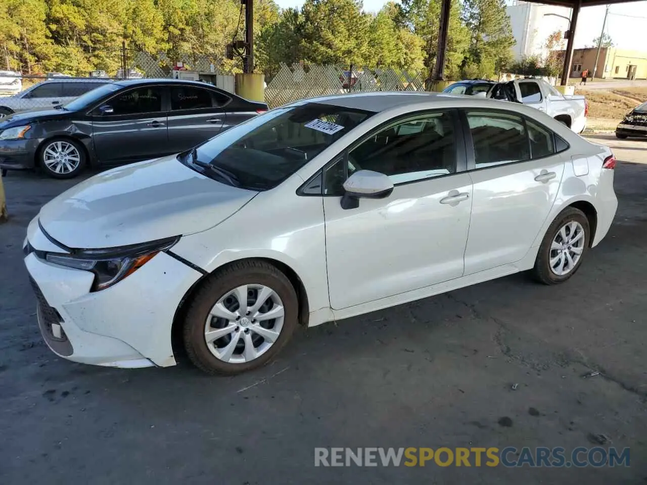 1 Photograph of a damaged car JTDEPRAE6LJ084193 TOYOTA COROLLA 2020