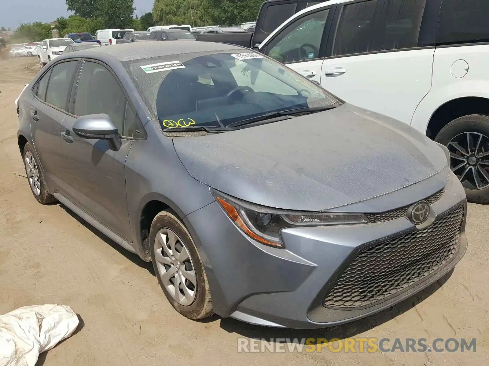 1 Photograph of a damaged car JTDEPRAE6LJ089202 TOYOTA COROLLA 2020