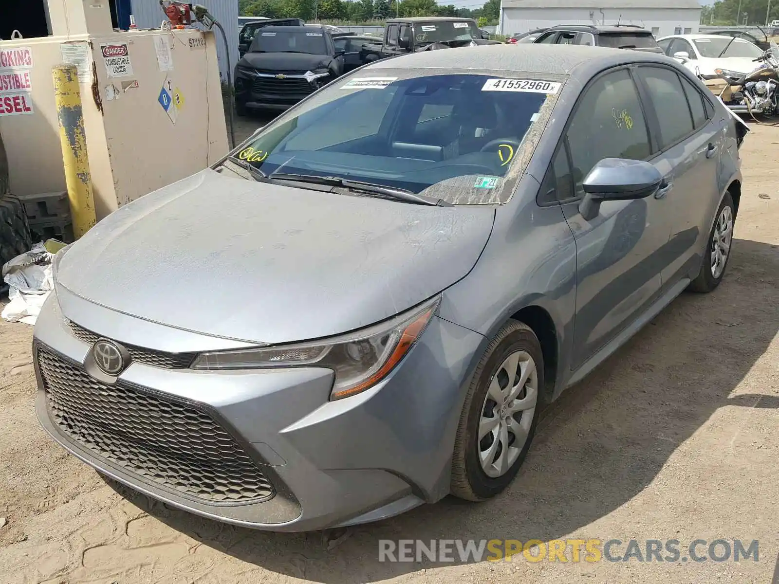 2 Photograph of a damaged car JTDEPRAE6LJ089202 TOYOTA COROLLA 2020