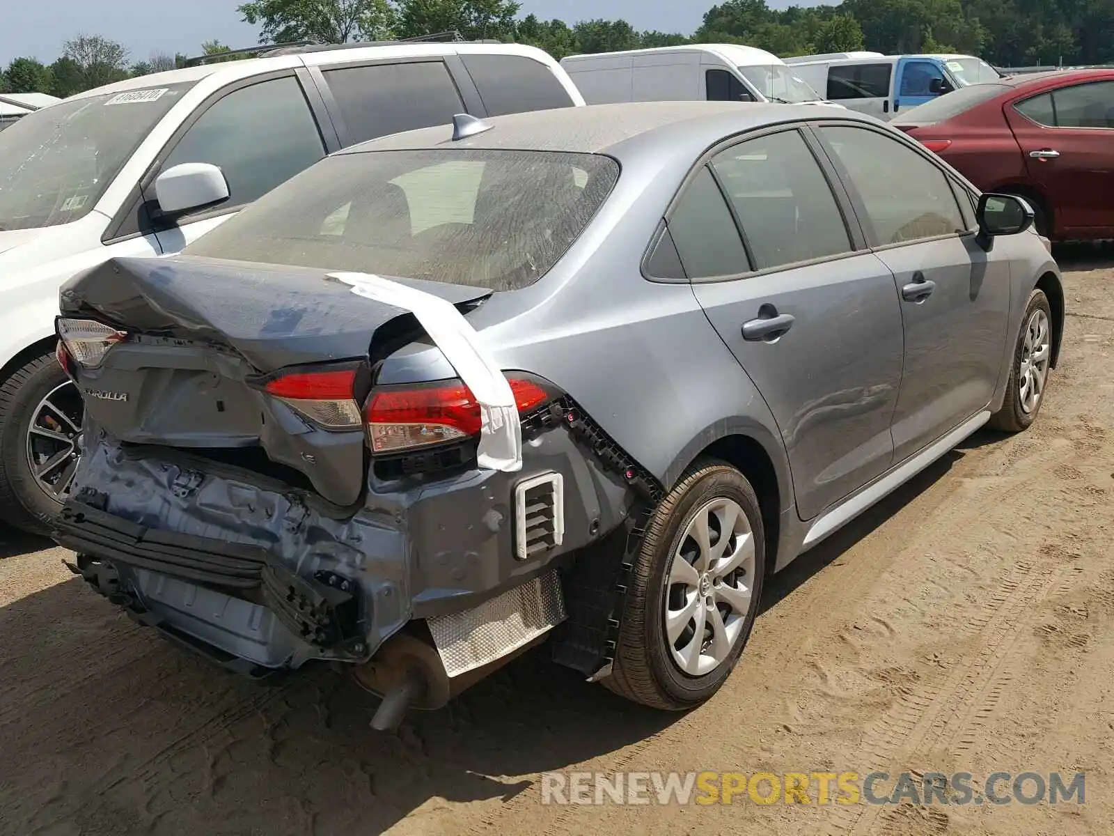 4 Photograph of a damaged car JTDEPRAE6LJ089202 TOYOTA COROLLA 2020