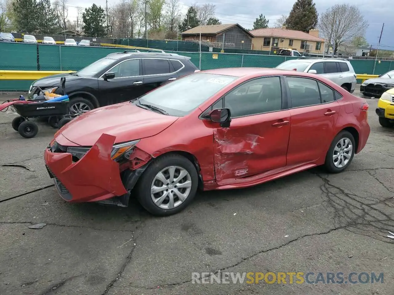 1 Photograph of a damaged car JTDEPRAE6LJ089331 TOYOTA COROLLA 2020