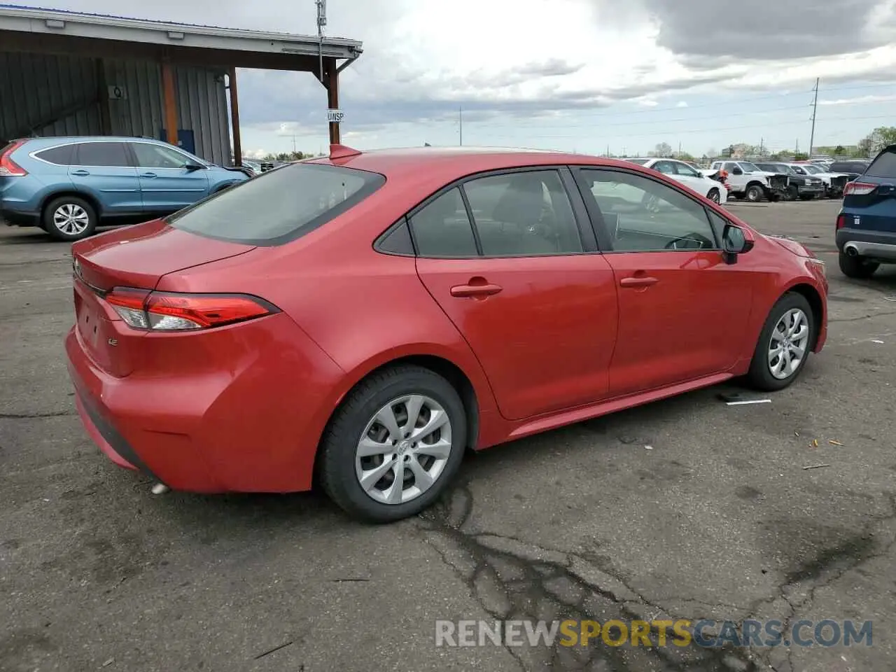 3 Photograph of a damaged car JTDEPRAE6LJ089331 TOYOTA COROLLA 2020