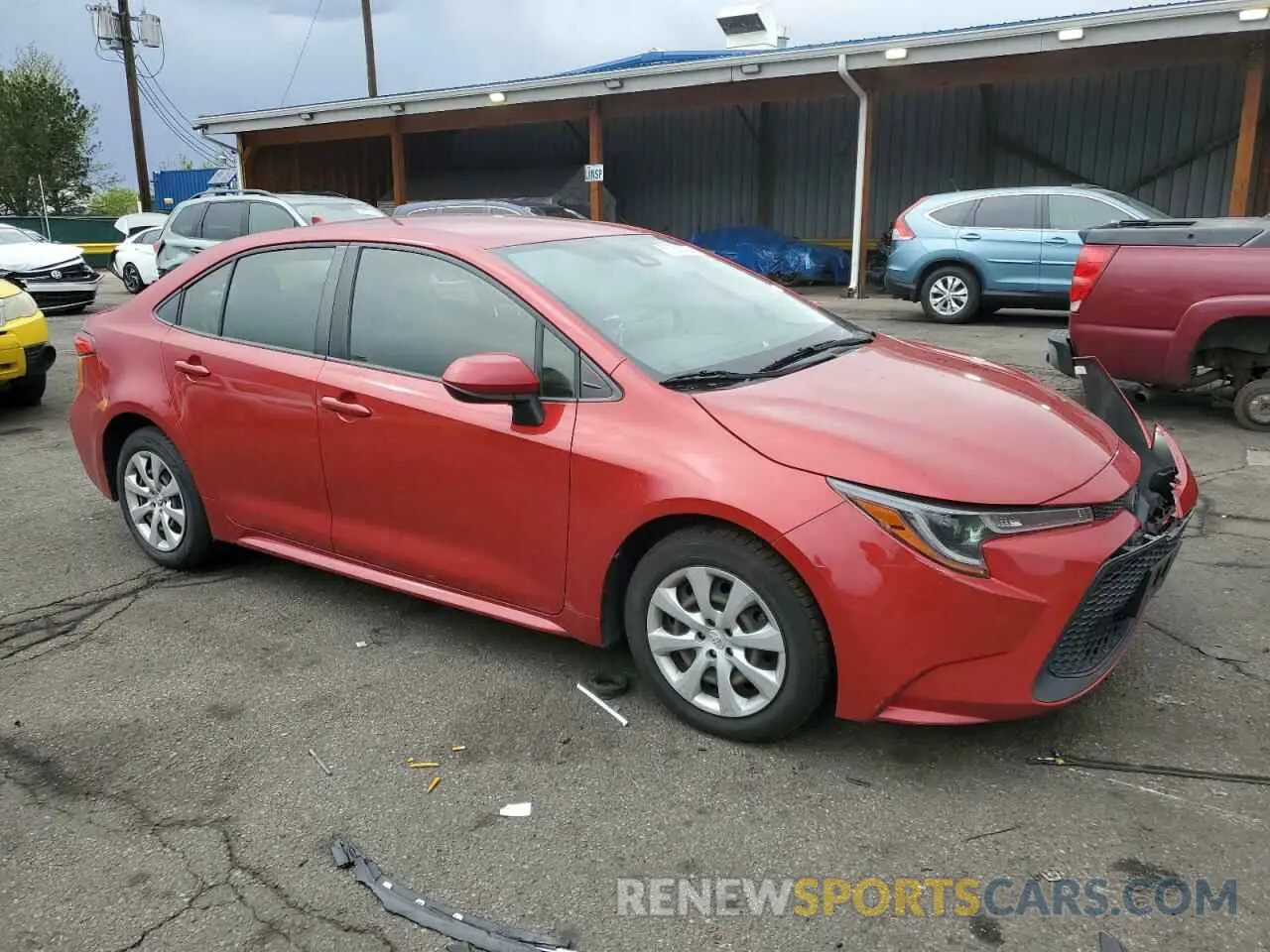 4 Photograph of a damaged car JTDEPRAE6LJ089331 TOYOTA COROLLA 2020