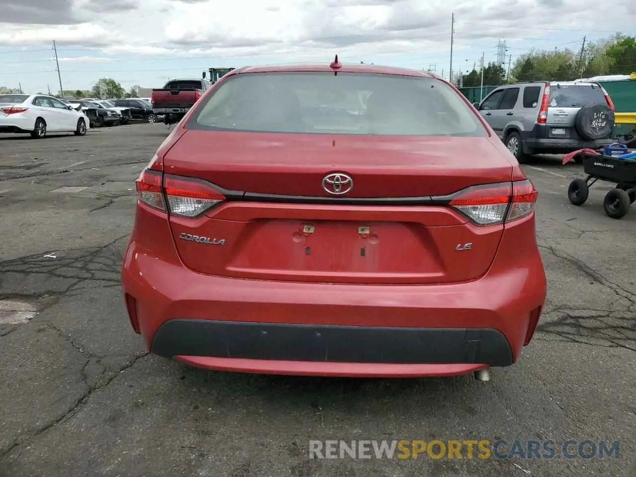6 Photograph of a damaged car JTDEPRAE6LJ089331 TOYOTA COROLLA 2020