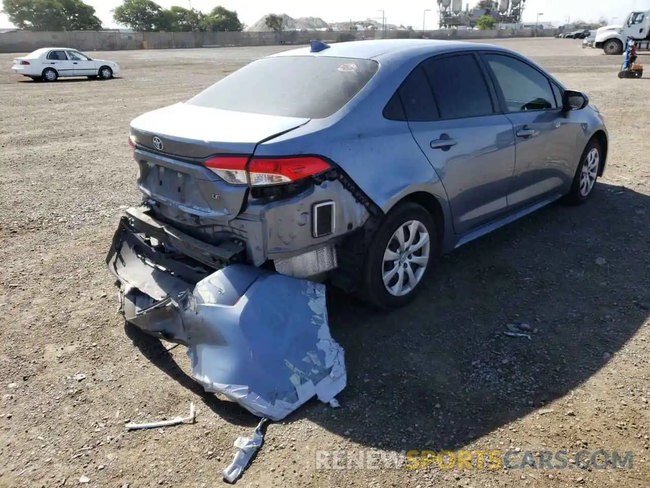 4 Photograph of a damaged car JTDEPRAE6LJ089488 TOYOTA COROLLA 2020