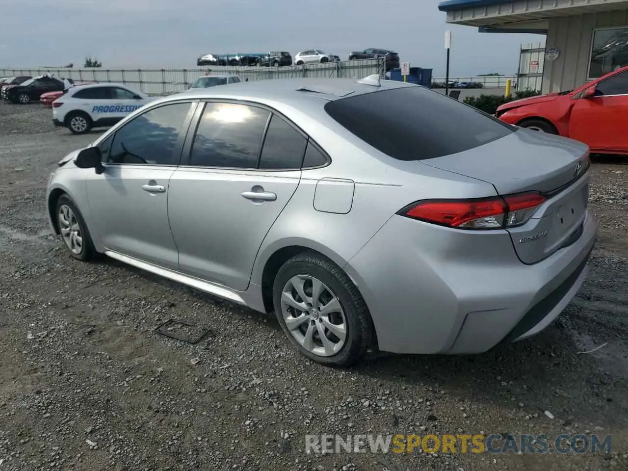 2 Photograph of a damaged car JTDEPRAE6LJ092391 TOYOTA COROLLA 2020