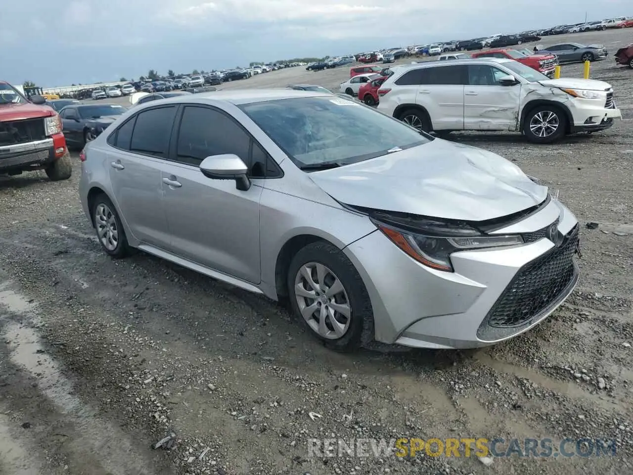 4 Photograph of a damaged car JTDEPRAE6LJ092391 TOYOTA COROLLA 2020