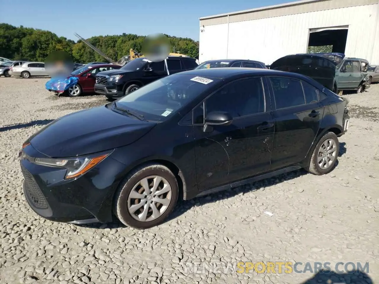 1 Photograph of a damaged car JTDEPRAE6LJ095338 TOYOTA COROLLA 2020