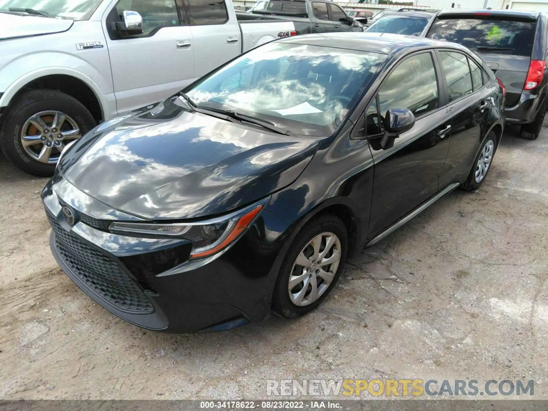 2 Photograph of a damaged car JTDEPRAE6LJ096828 TOYOTA COROLLA 2020