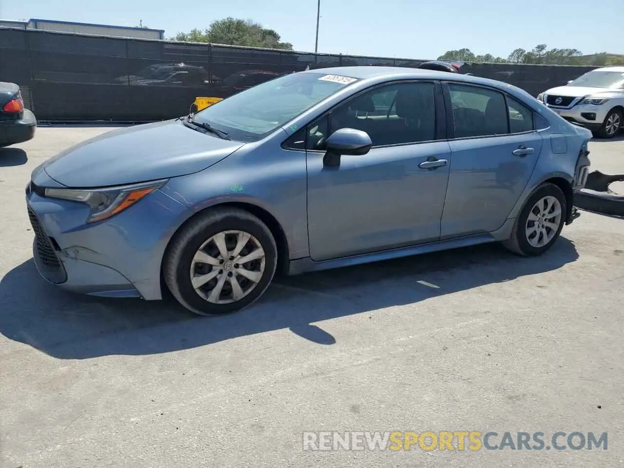 1 Photograph of a damaged car JTDEPRAE6LJ097526 TOYOTA COROLLA 2020