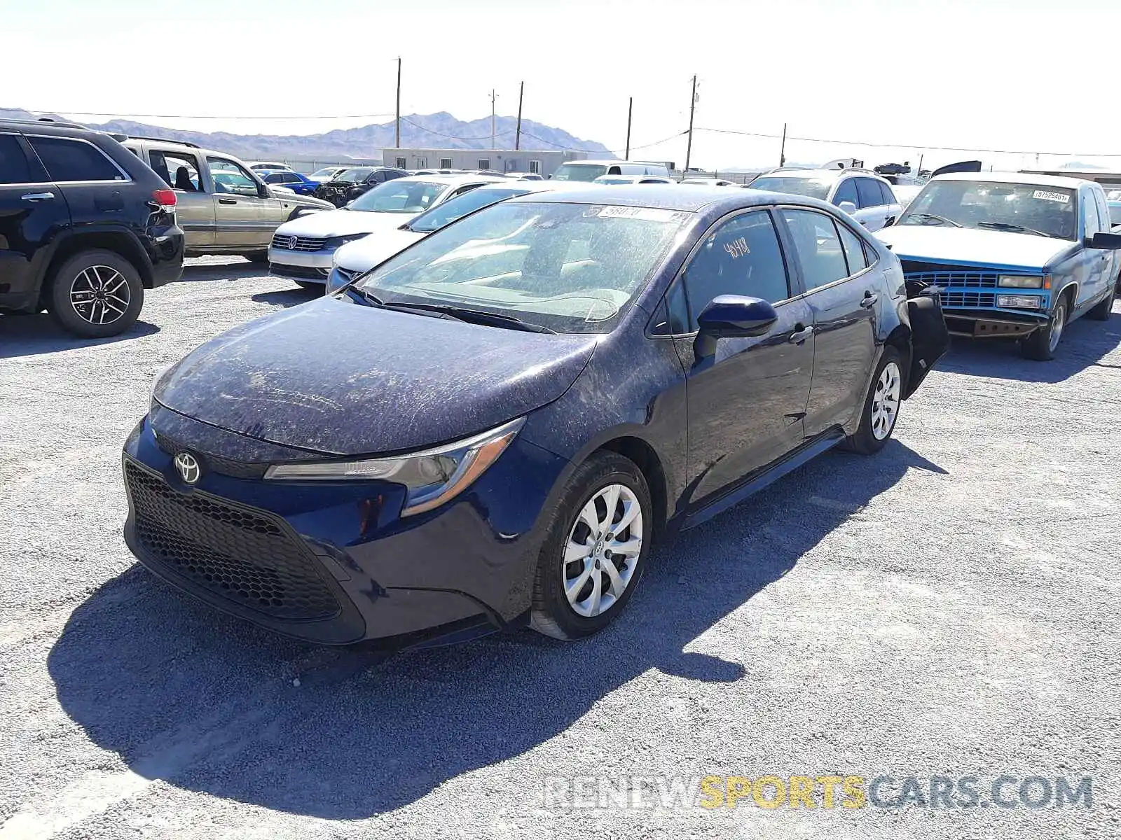 2 Photograph of a damaged car JTDEPRAE6LJ099163 TOYOTA COROLLA 2020