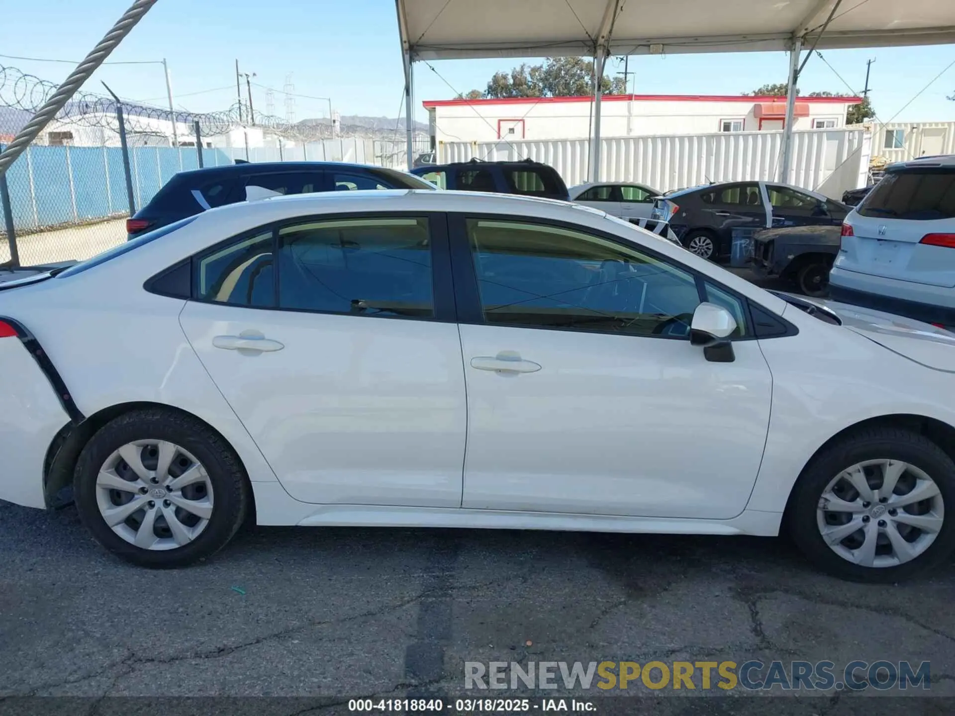 13 Photograph of a damaged car JTDEPRAE6LJ099244 TOYOTA COROLLA 2020