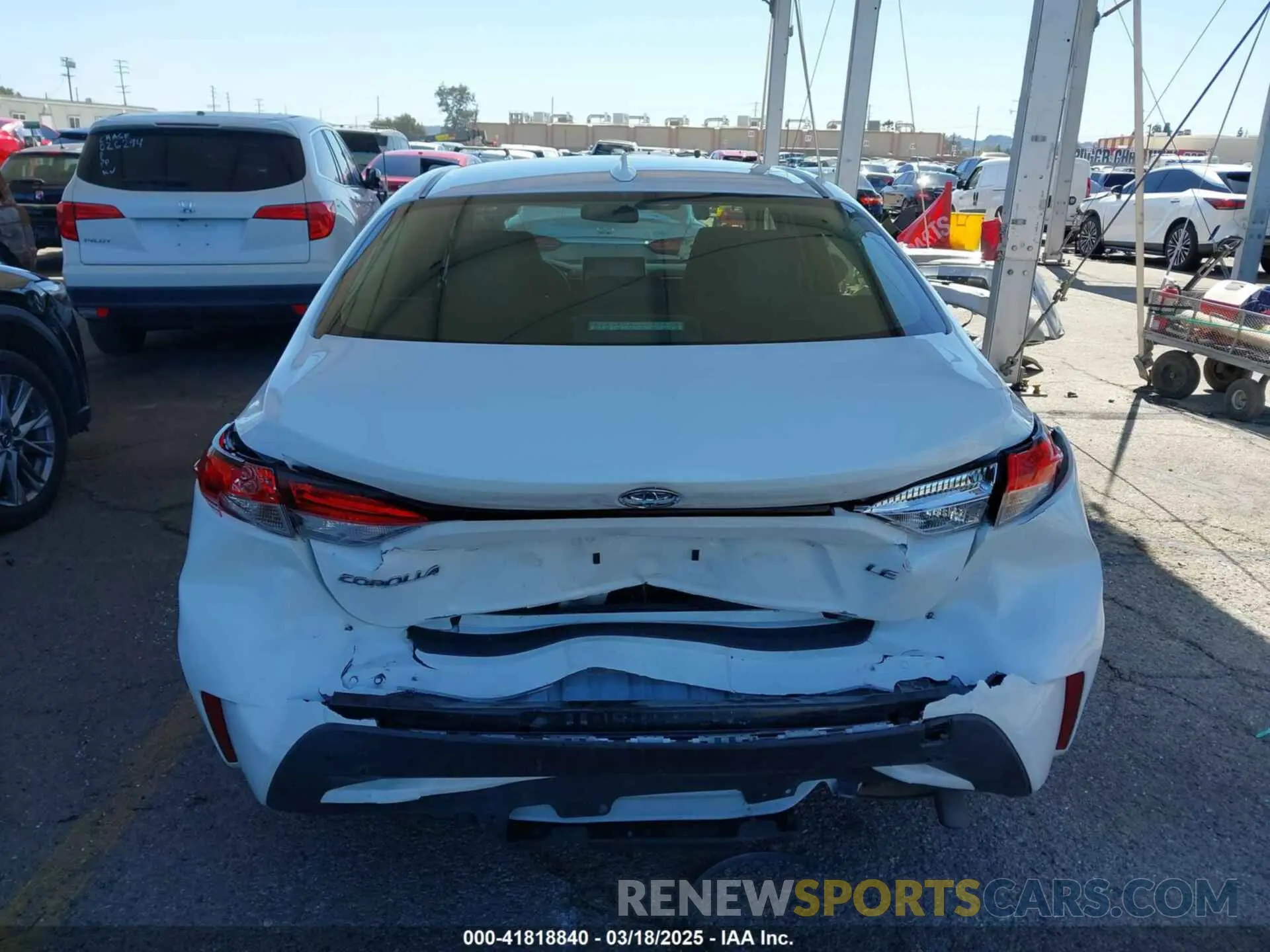 16 Photograph of a damaged car JTDEPRAE6LJ099244 TOYOTA COROLLA 2020