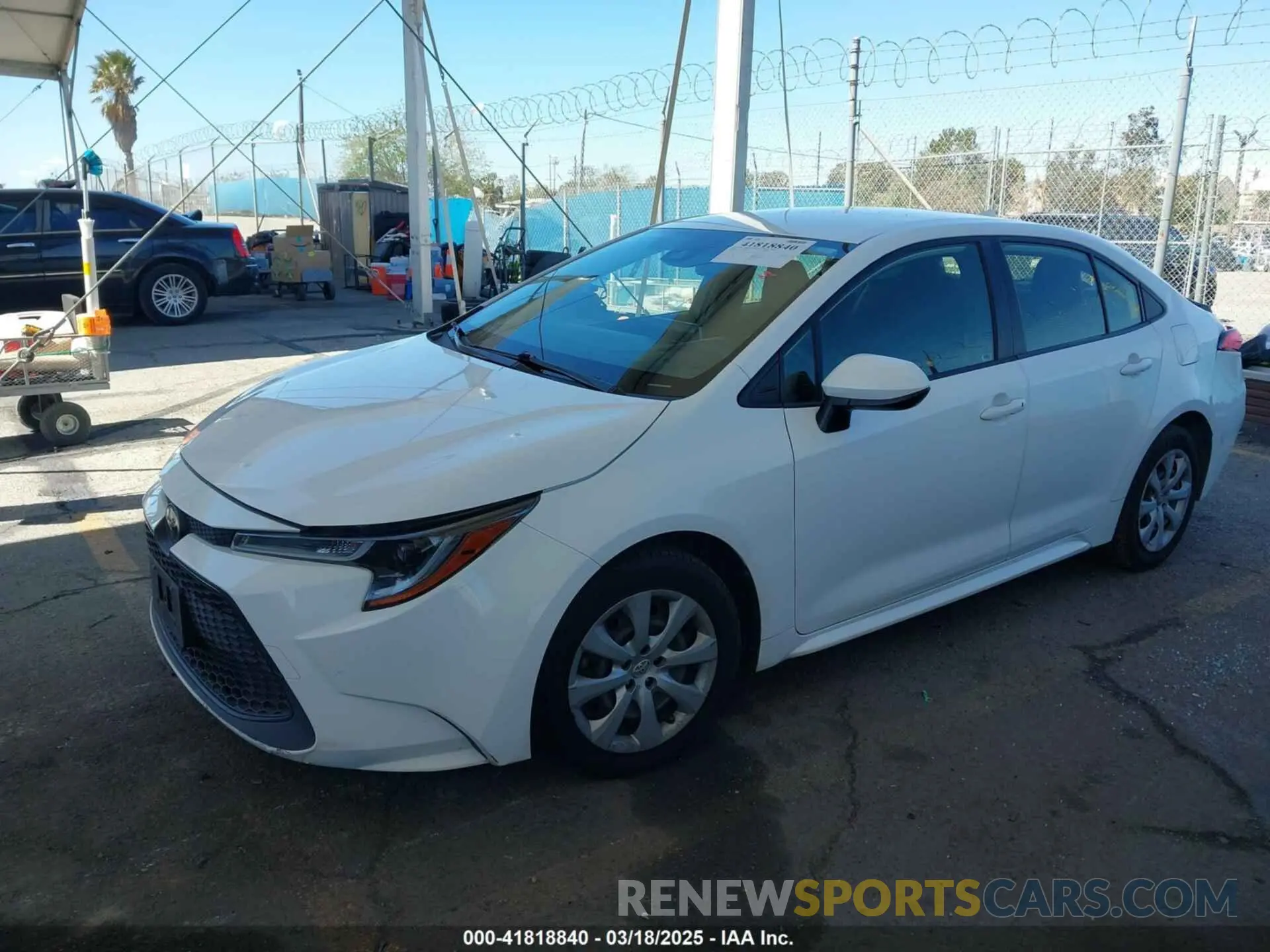 2 Photograph of a damaged car JTDEPRAE6LJ099244 TOYOTA COROLLA 2020
