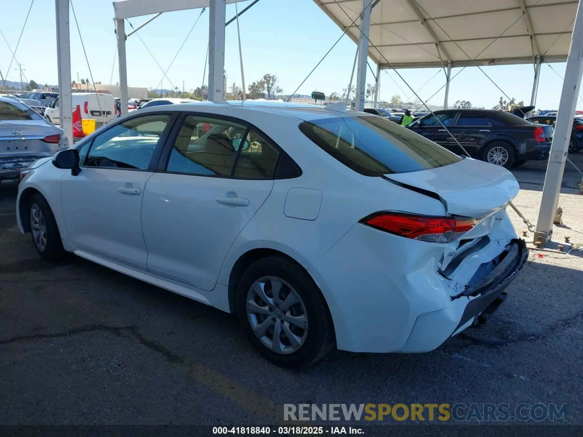 3 Photograph of a damaged car JTDEPRAE6LJ099244 TOYOTA COROLLA 2020