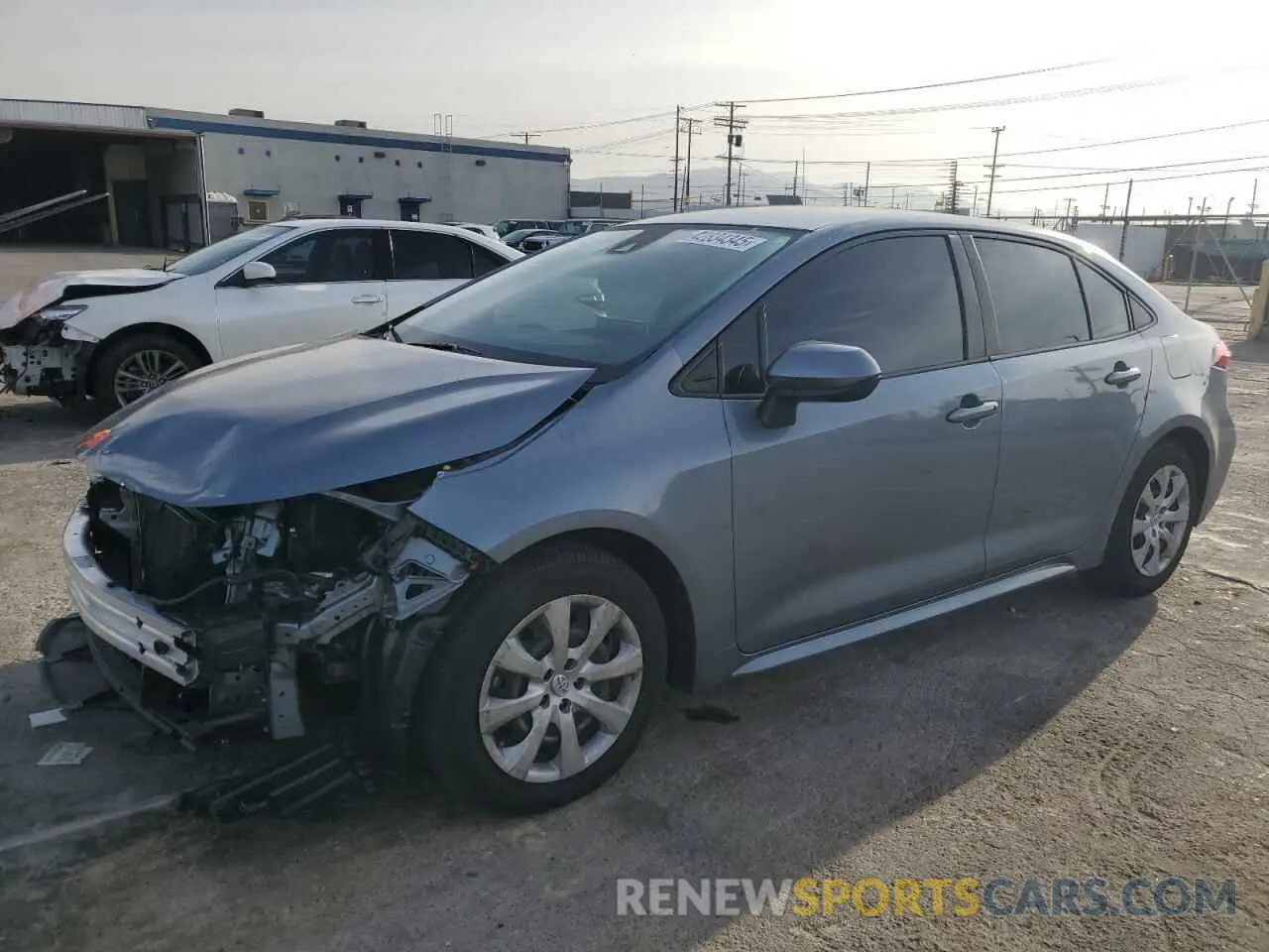 1 Photograph of a damaged car JTDEPRAE6LJ100179 TOYOTA COROLLA 2020