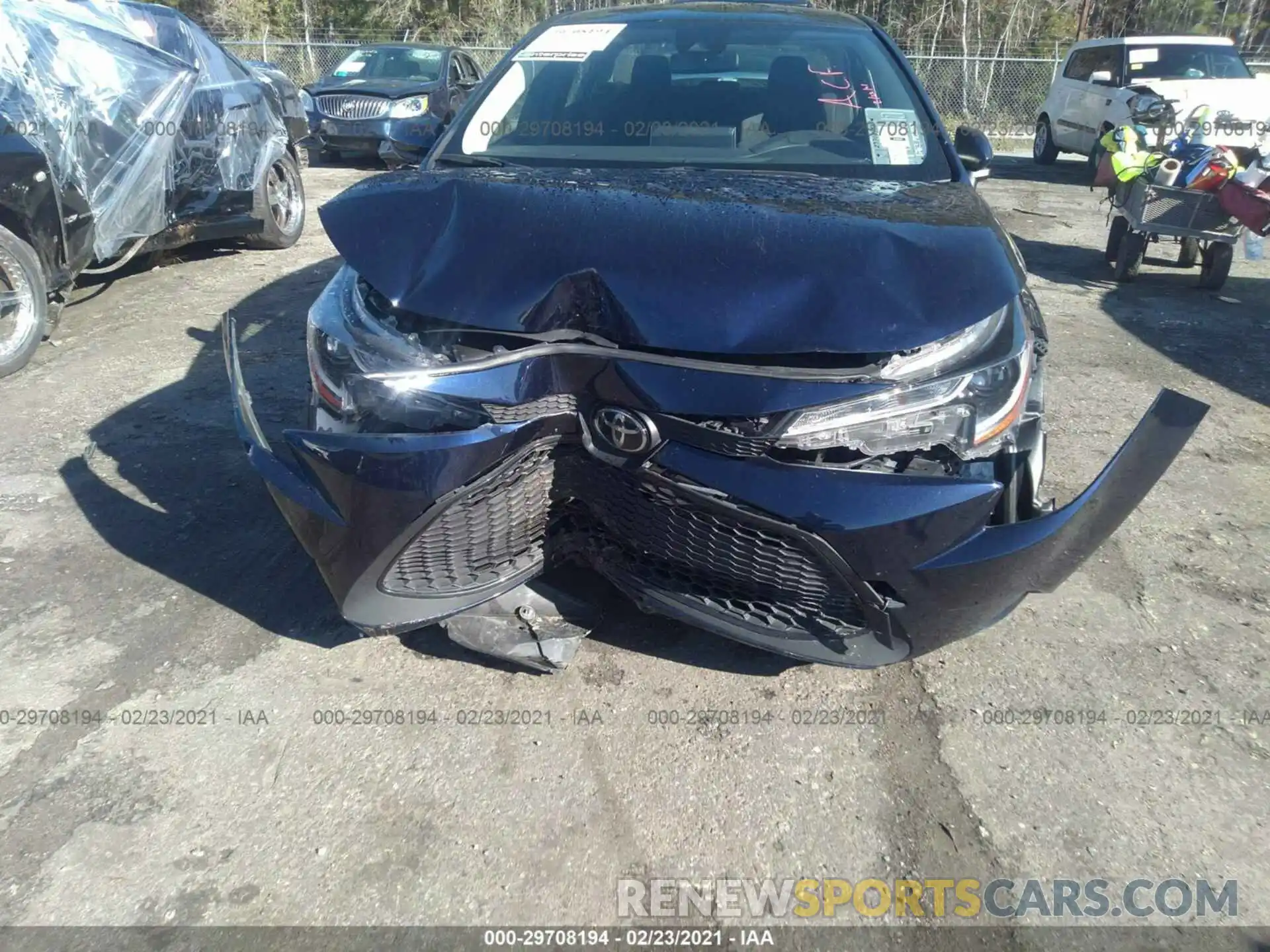 6 Photograph of a damaged car JTDEPRAE6LJ101025 TOYOTA COROLLA 2020