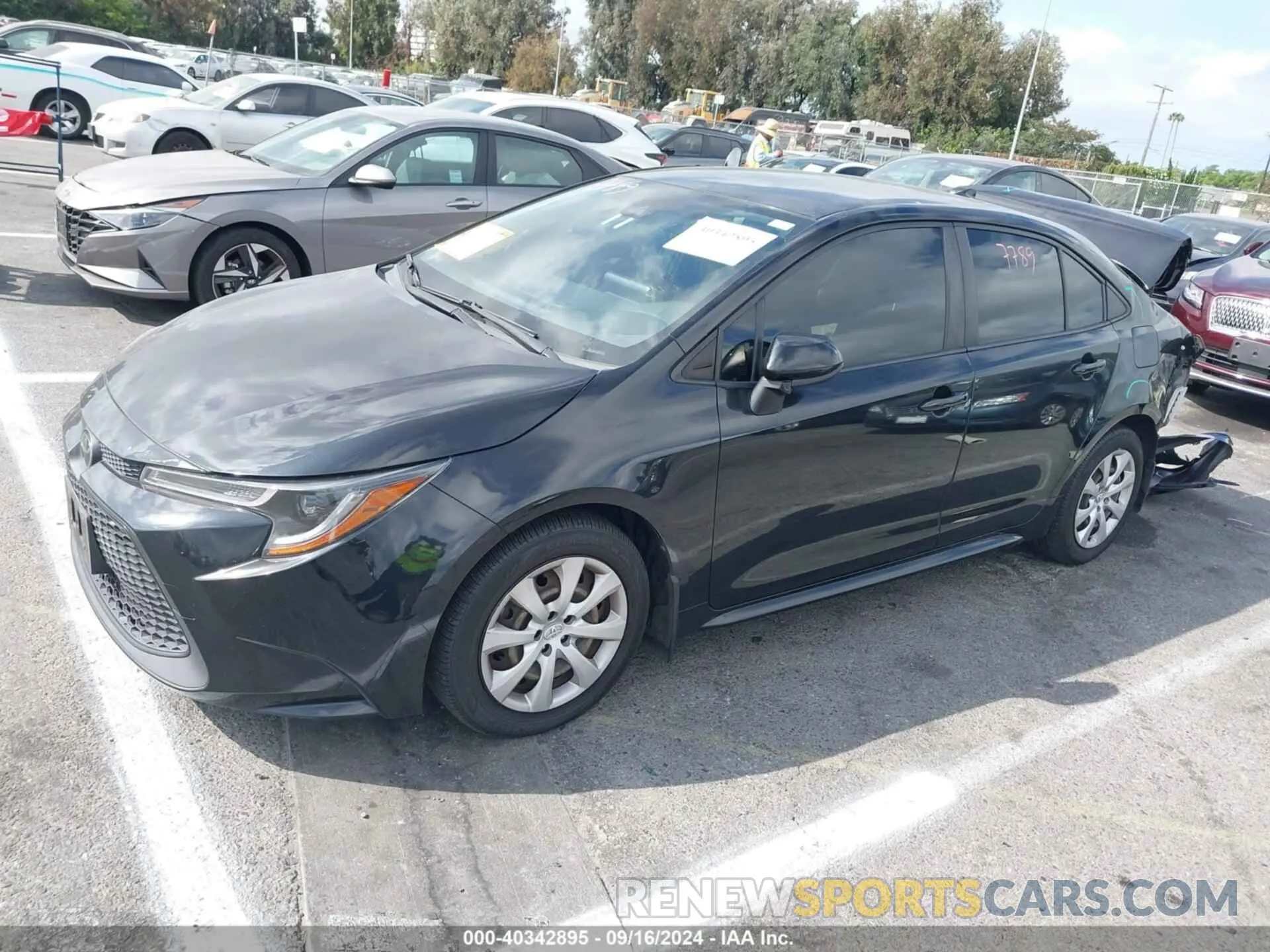 2 Photograph of a damaged car JTDEPRAE6LJ102577 TOYOTA COROLLA 2020