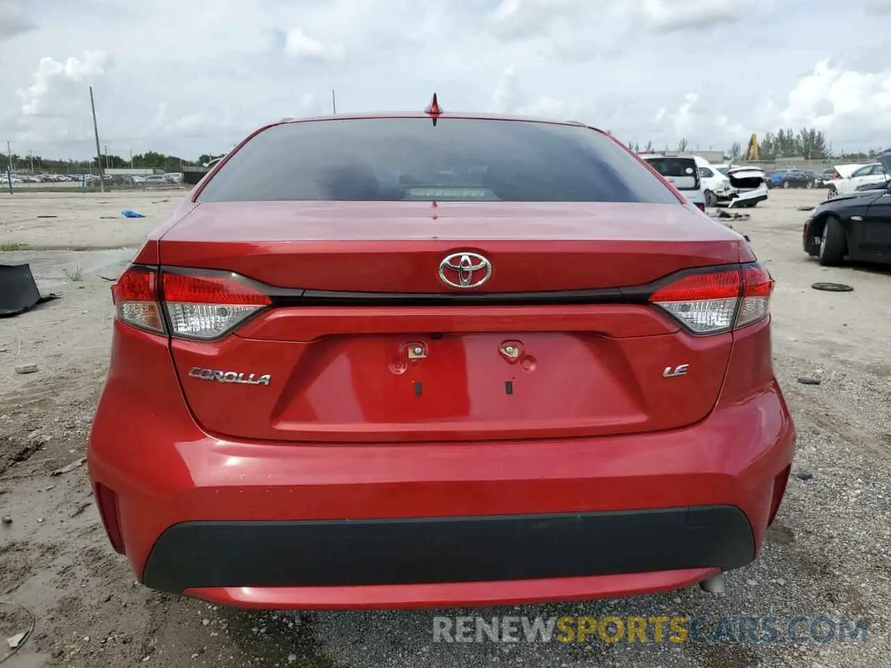 6 Photograph of a damaged car JTDEPRAE6LJ105866 TOYOTA COROLLA 2020
