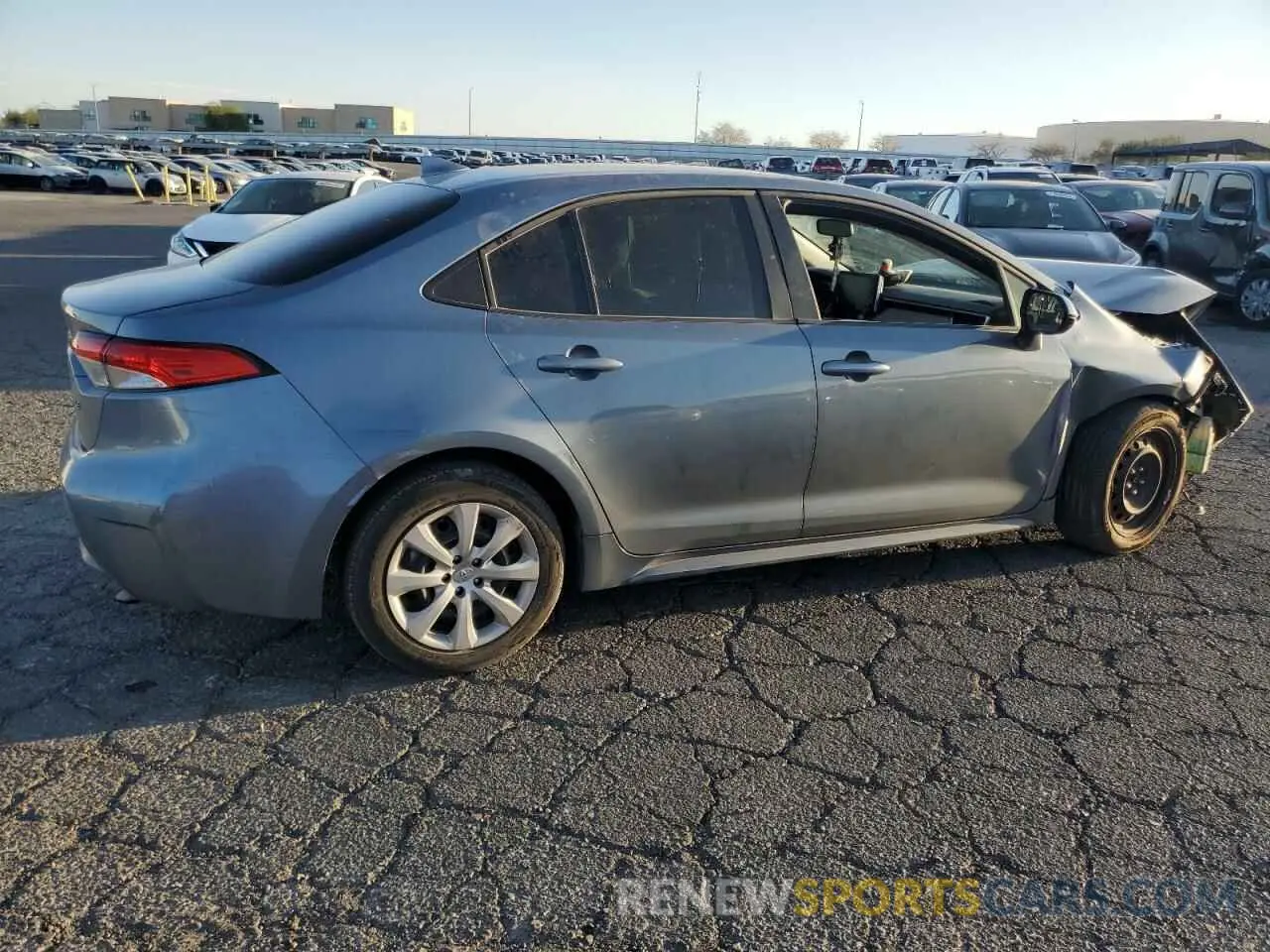 3 Photograph of a damaged car JTDEPRAE6LJ106998 TOYOTA COROLLA 2020