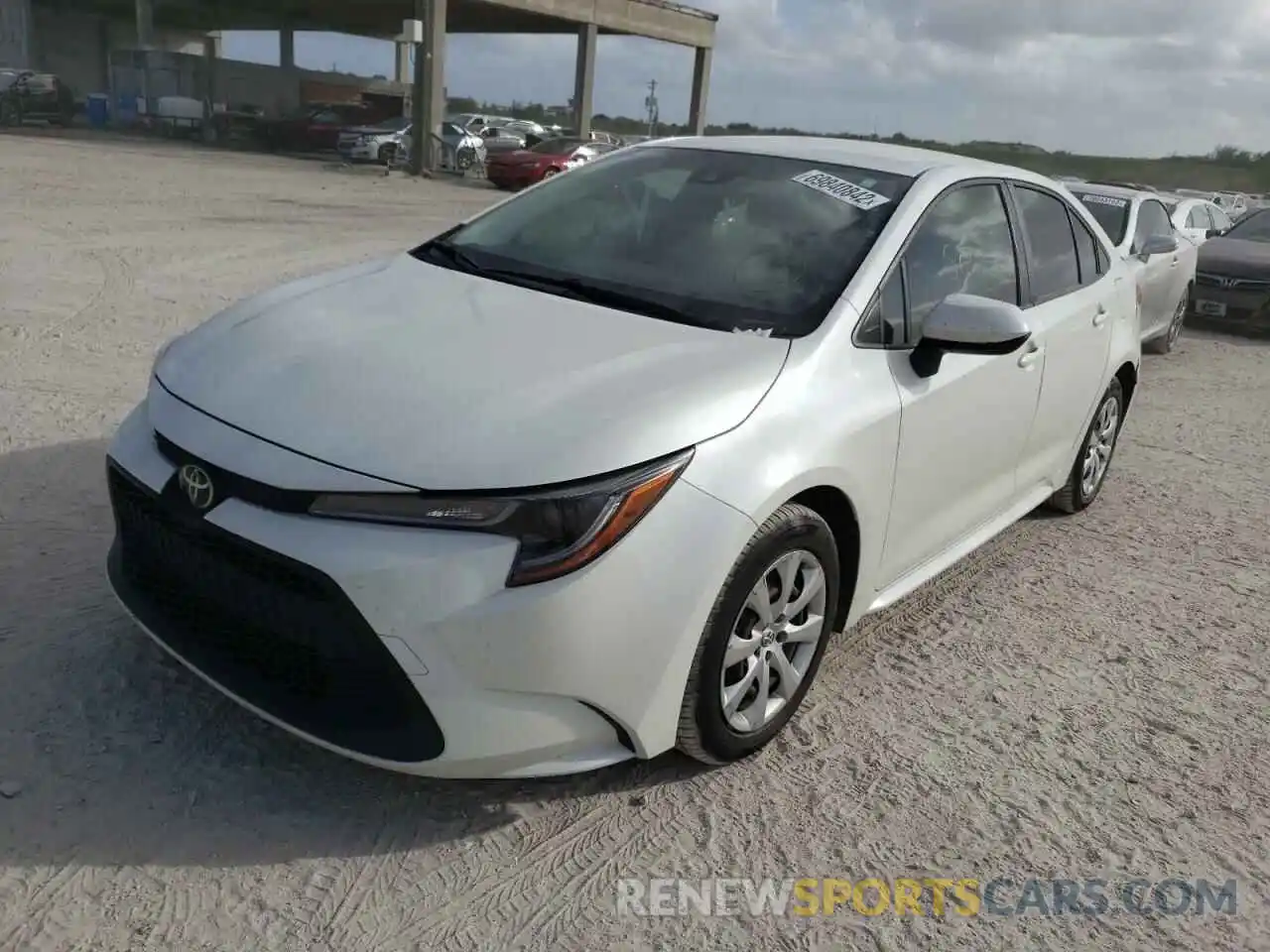 1 Photograph of a damaged car JTDEPRAE6LJ107858 TOYOTA COROLLA 2020