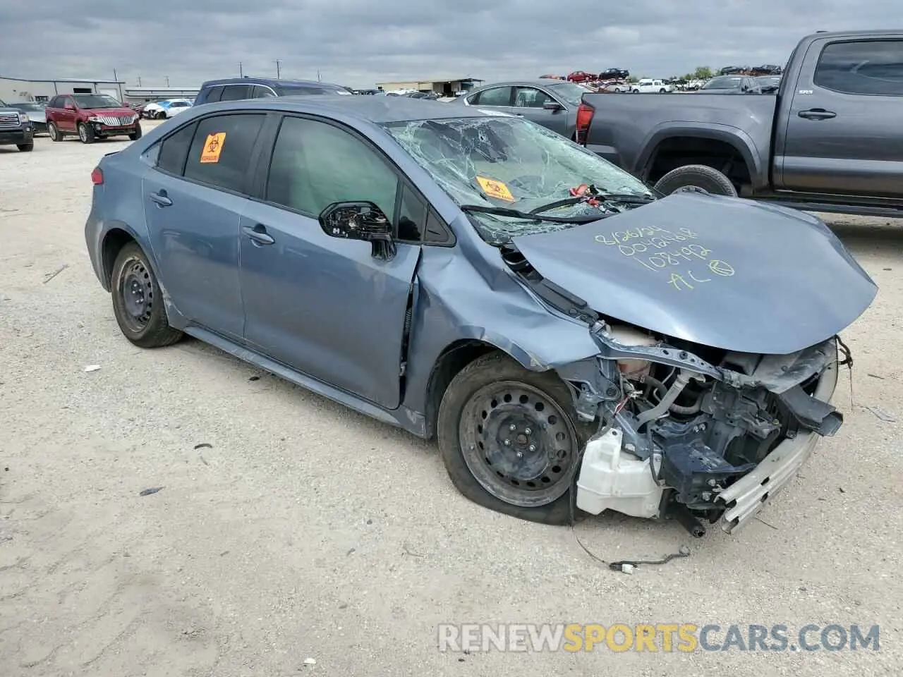 4 Photograph of a damaged car JTDEPRAE6LJ108492 TOYOTA COROLLA 2020