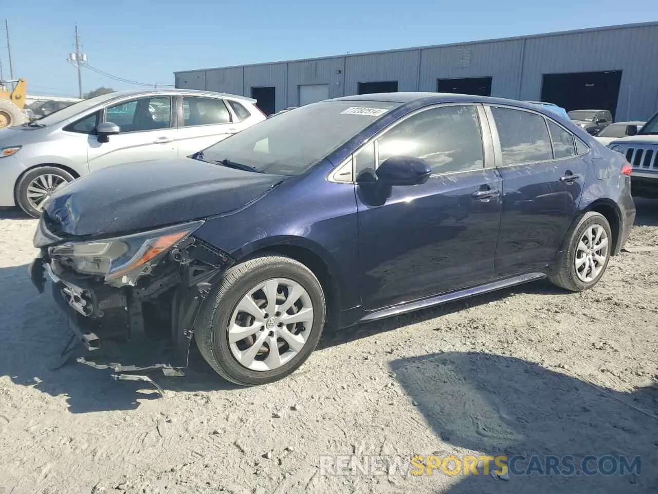 1 Photograph of a damaged car JTDEPRAE6LJ109321 TOYOTA COROLLA 2020