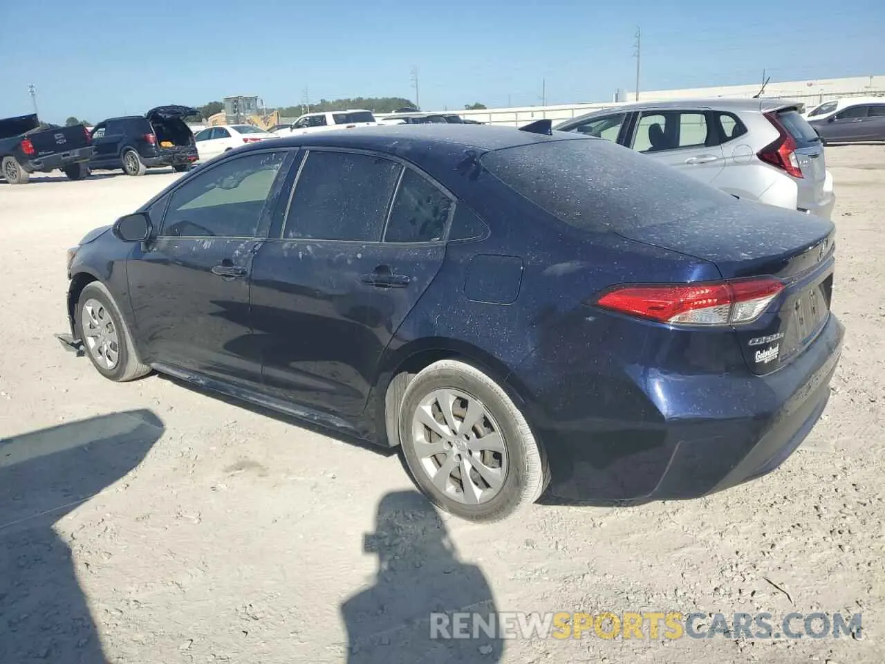 2 Photograph of a damaged car JTDEPRAE6LJ109321 TOYOTA COROLLA 2020