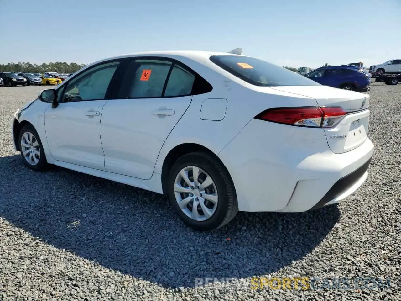 2 Photograph of a damaged car JTDEPRAE6LJ109951 TOYOTA COROLLA 2020