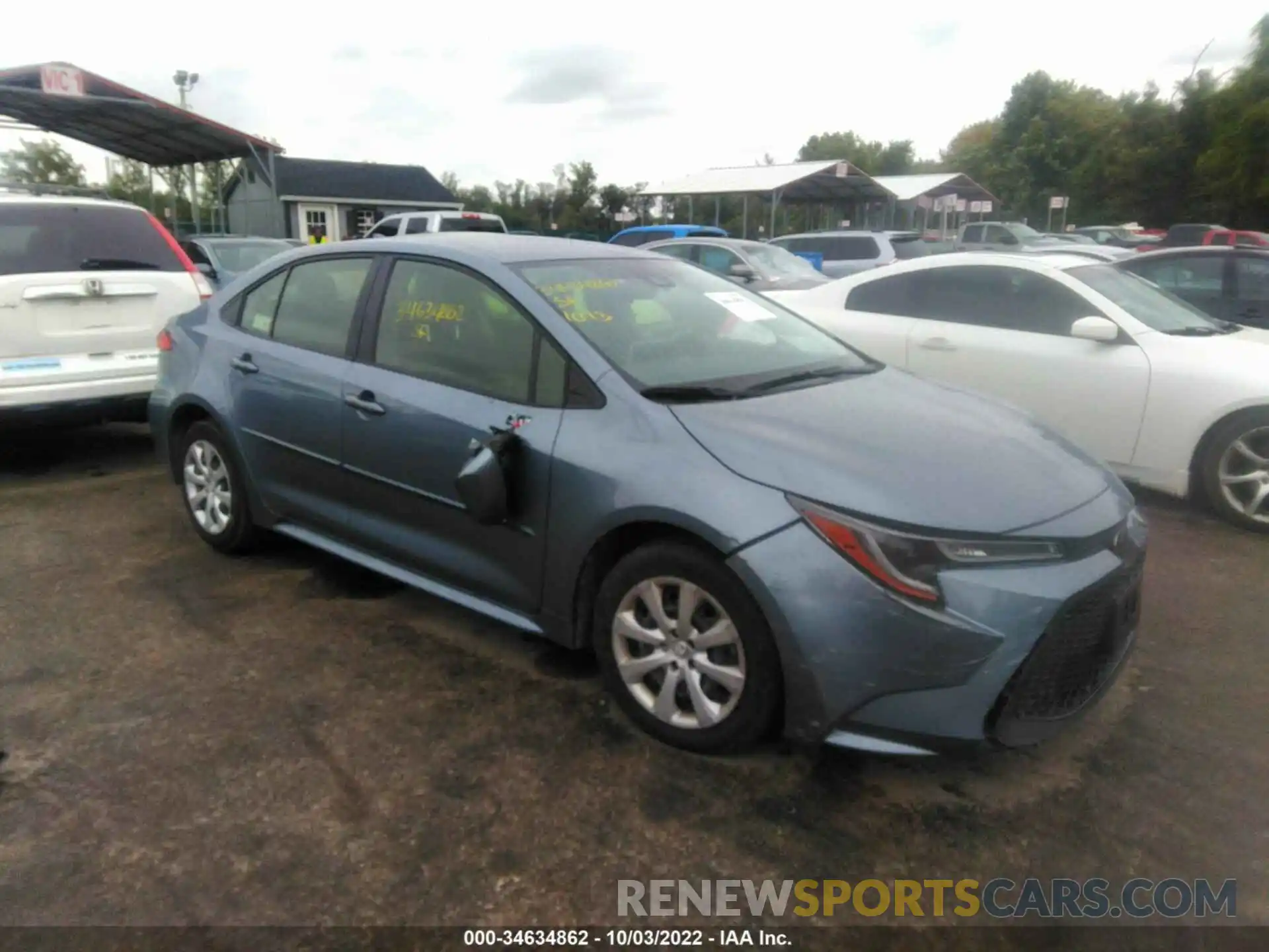 1 Photograph of a damaged car JTDEPRAE6LJ109965 TOYOTA COROLLA 2020