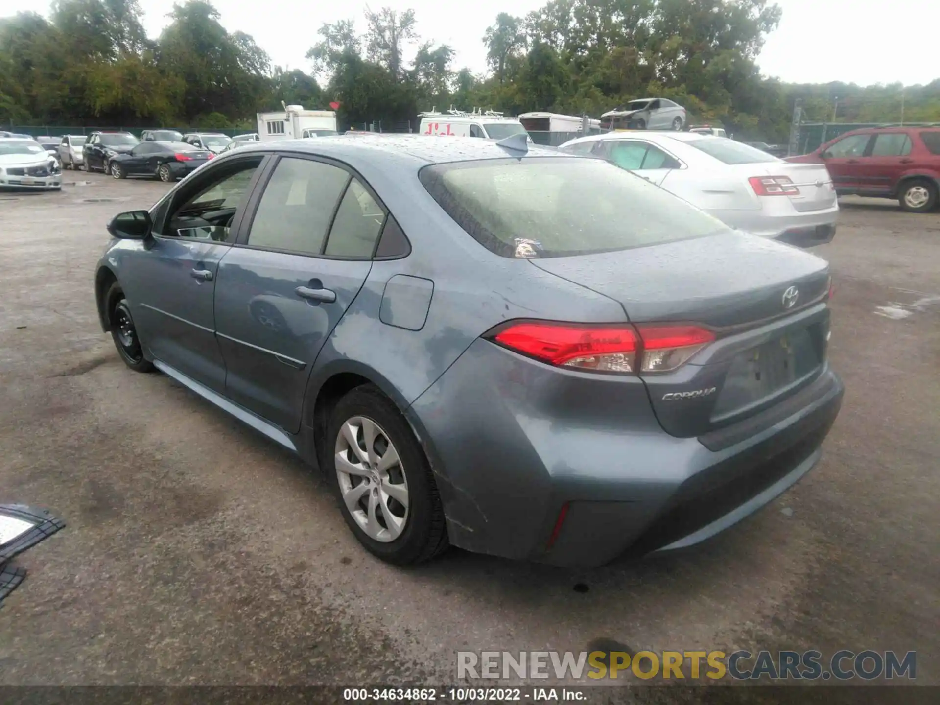 3 Photograph of a damaged car JTDEPRAE6LJ109965 TOYOTA COROLLA 2020