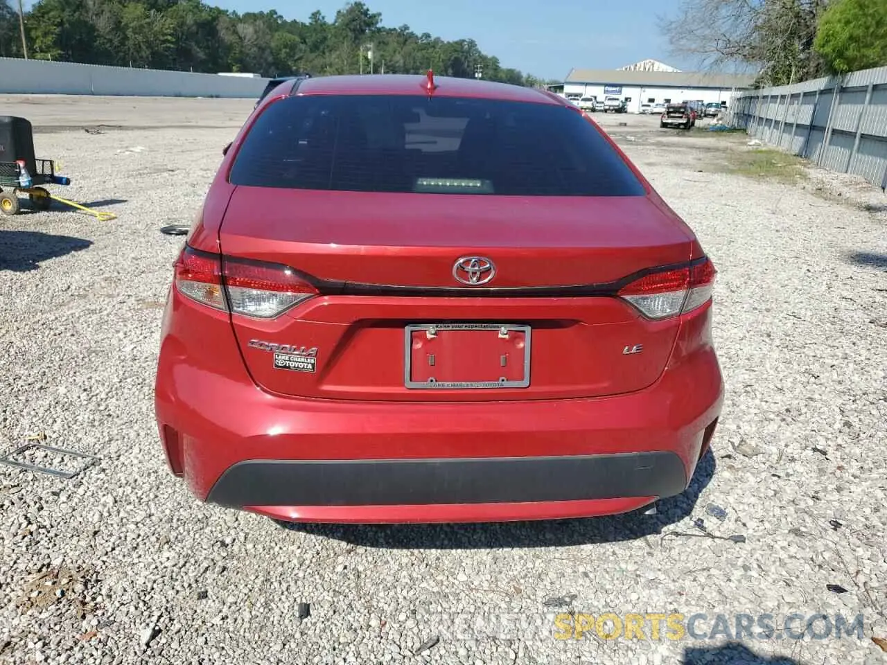 6 Photograph of a damaged car JTDEPRAE6LJ110923 TOYOTA COROLLA 2020